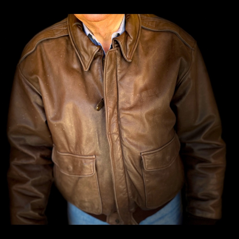 Men vintage bomber circa 1980.